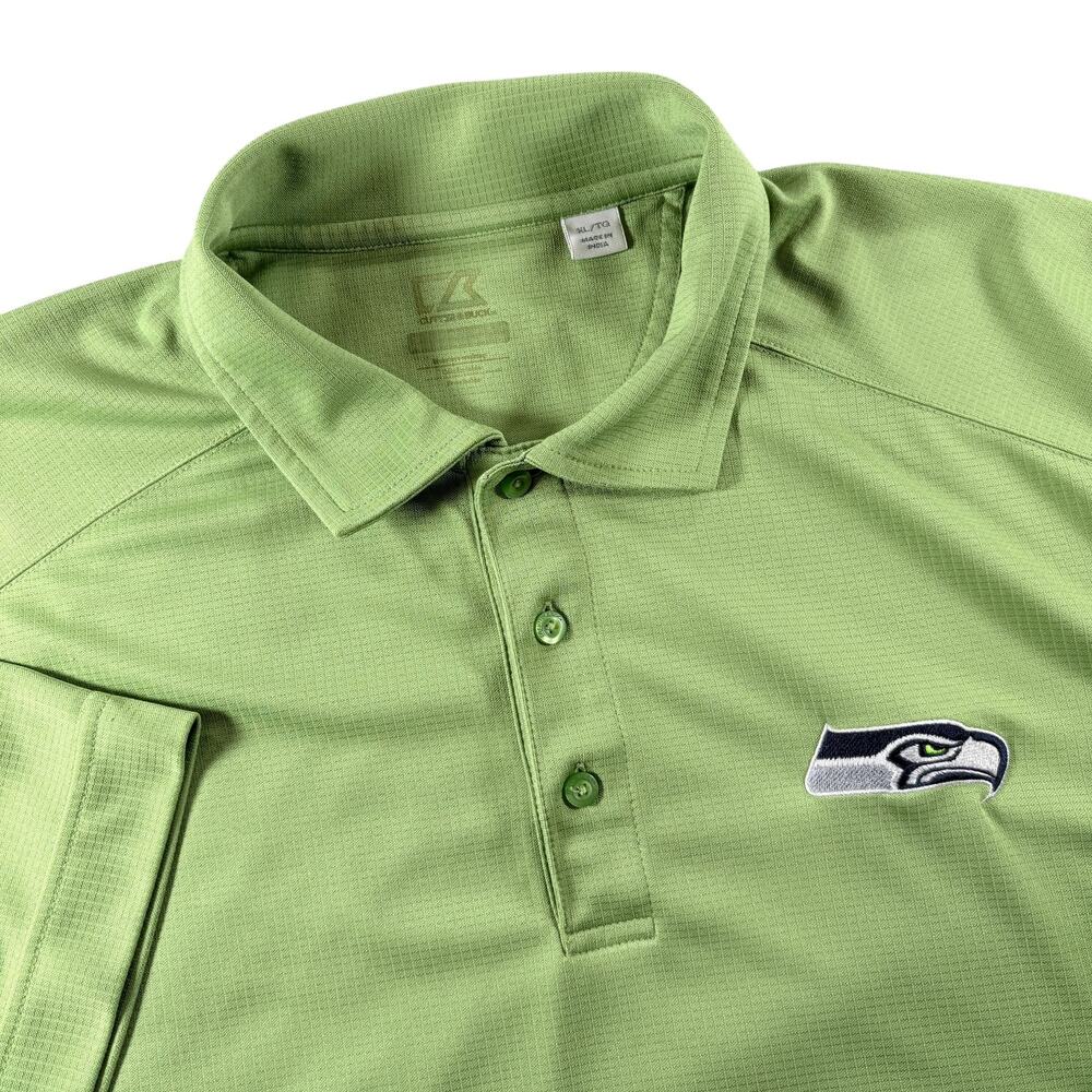 Cutter and Buck‎ Seattle Seahawks NFL Green Polo Sz XL